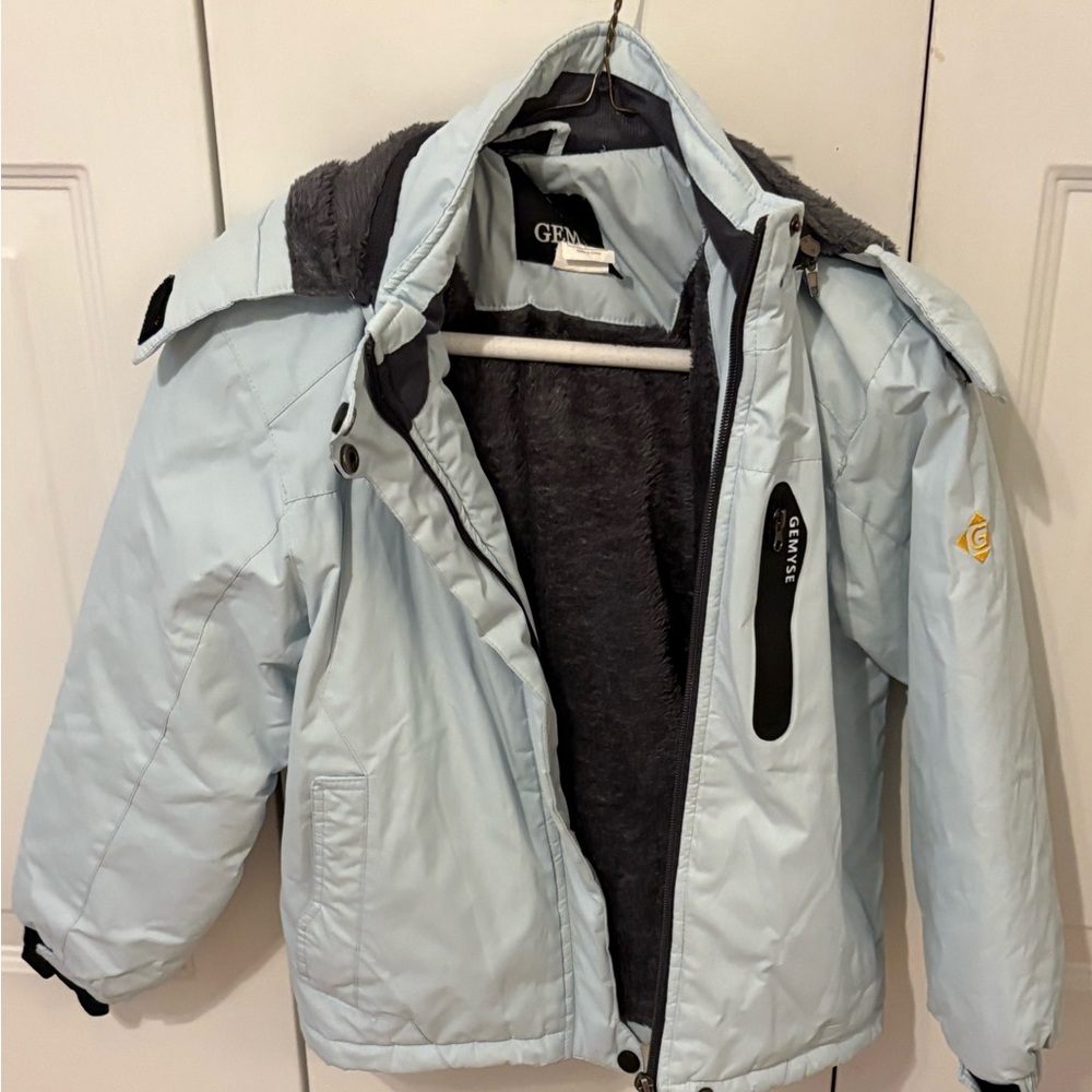 Kids Sky Blue Winter Coat